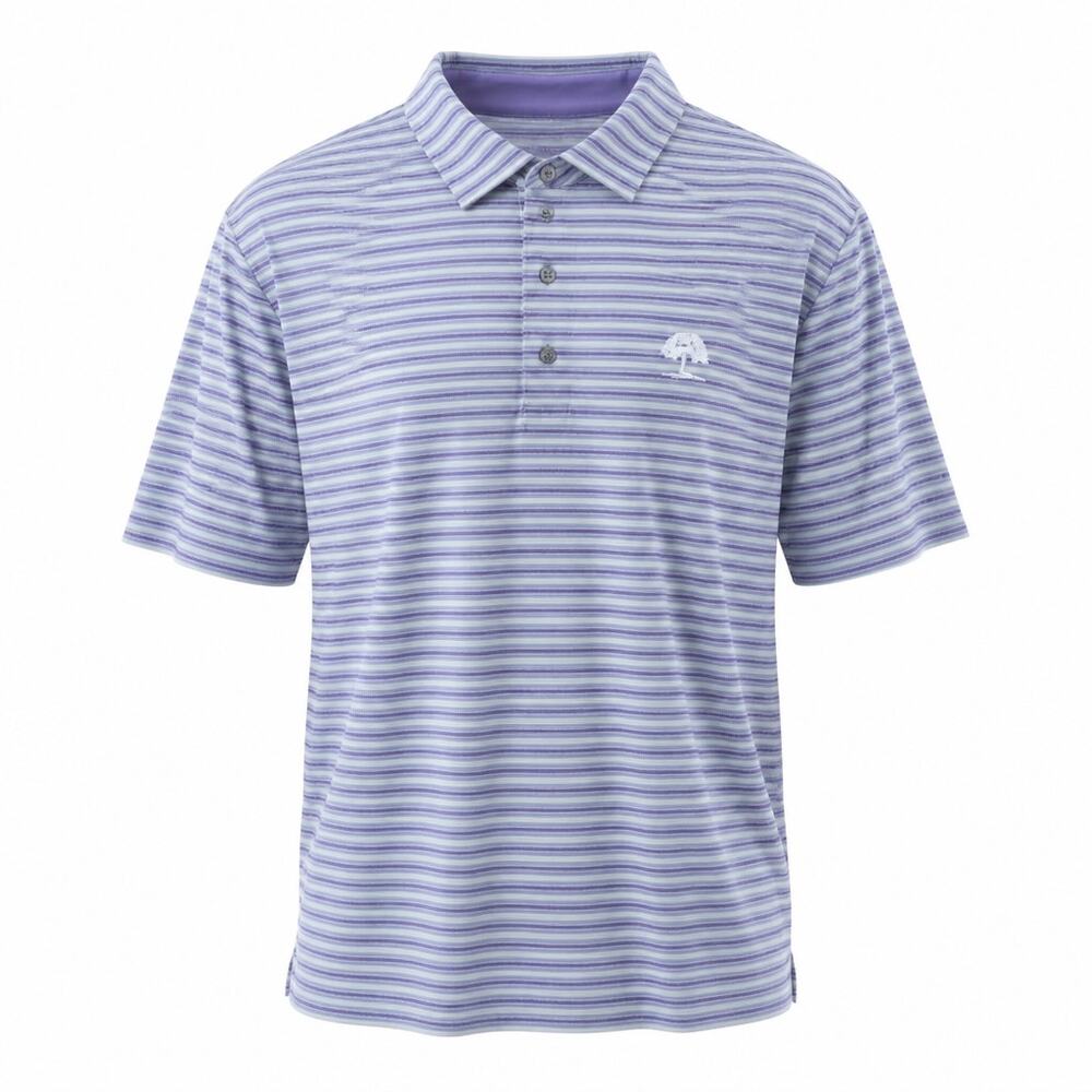 FootJoy Cypress Point Club Golf Polo Shirt Mens 2XL Purple Green Stripe FJ